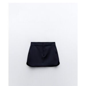 Zara Navy Blue Mini Skirt
